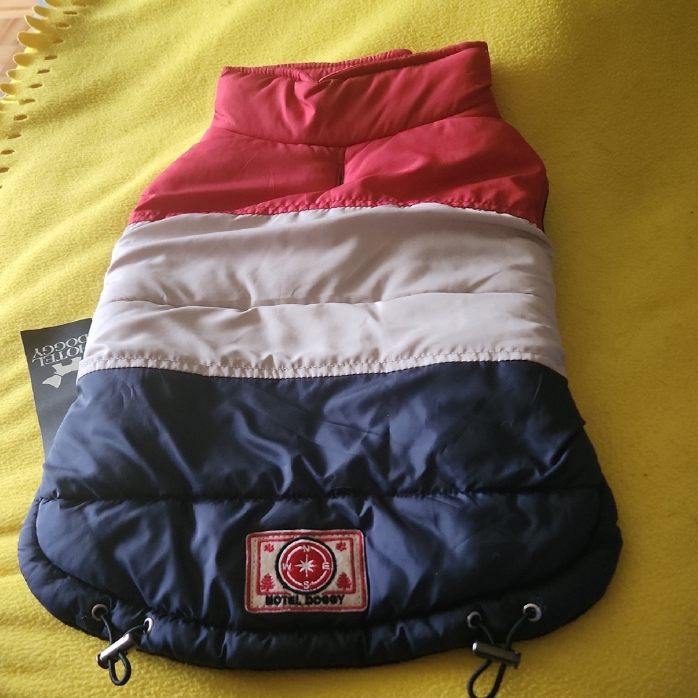 O24 Wind + Waterproof Quilted Puffer Dog Coat Sz M/L